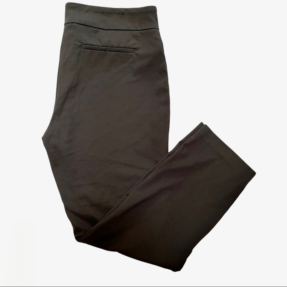 Dalia spandex blend “zipper pocket look” pull on pant XL Army Green Brownish